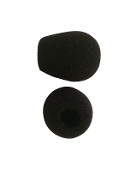 Foam Mic Windscreens for Headsets - Black Foam 1 pair - Headset World USA - Your Headset Solutions