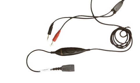 Starkey Multimedia Push to Talk Cable w/Flat QD Cable S135=PTT