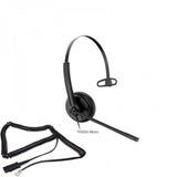 Yealink YHS34 Mono Wideband Headset QD to RJ9 - Leatherette